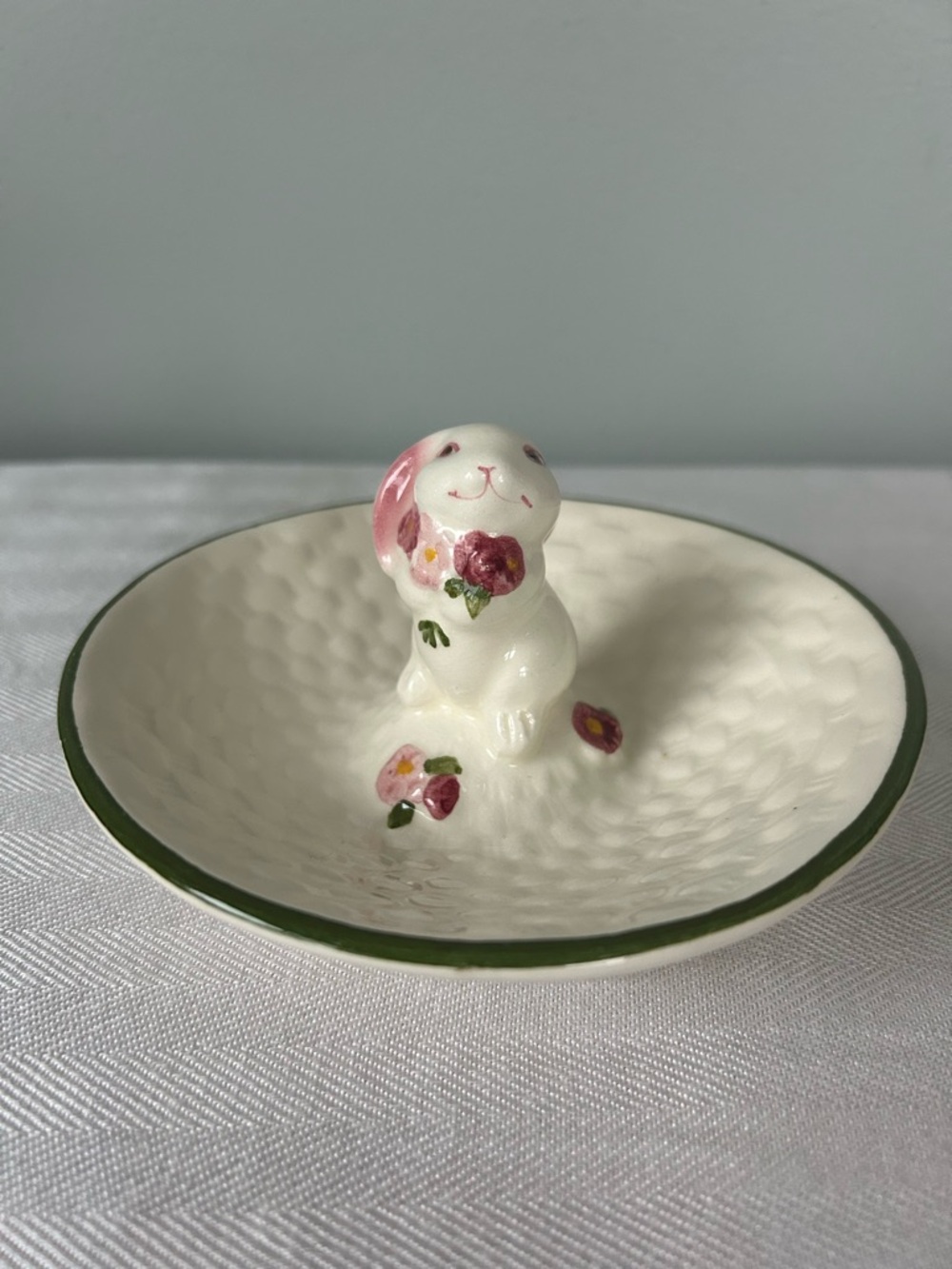 Vintage Avon Bunny Trinket Dish